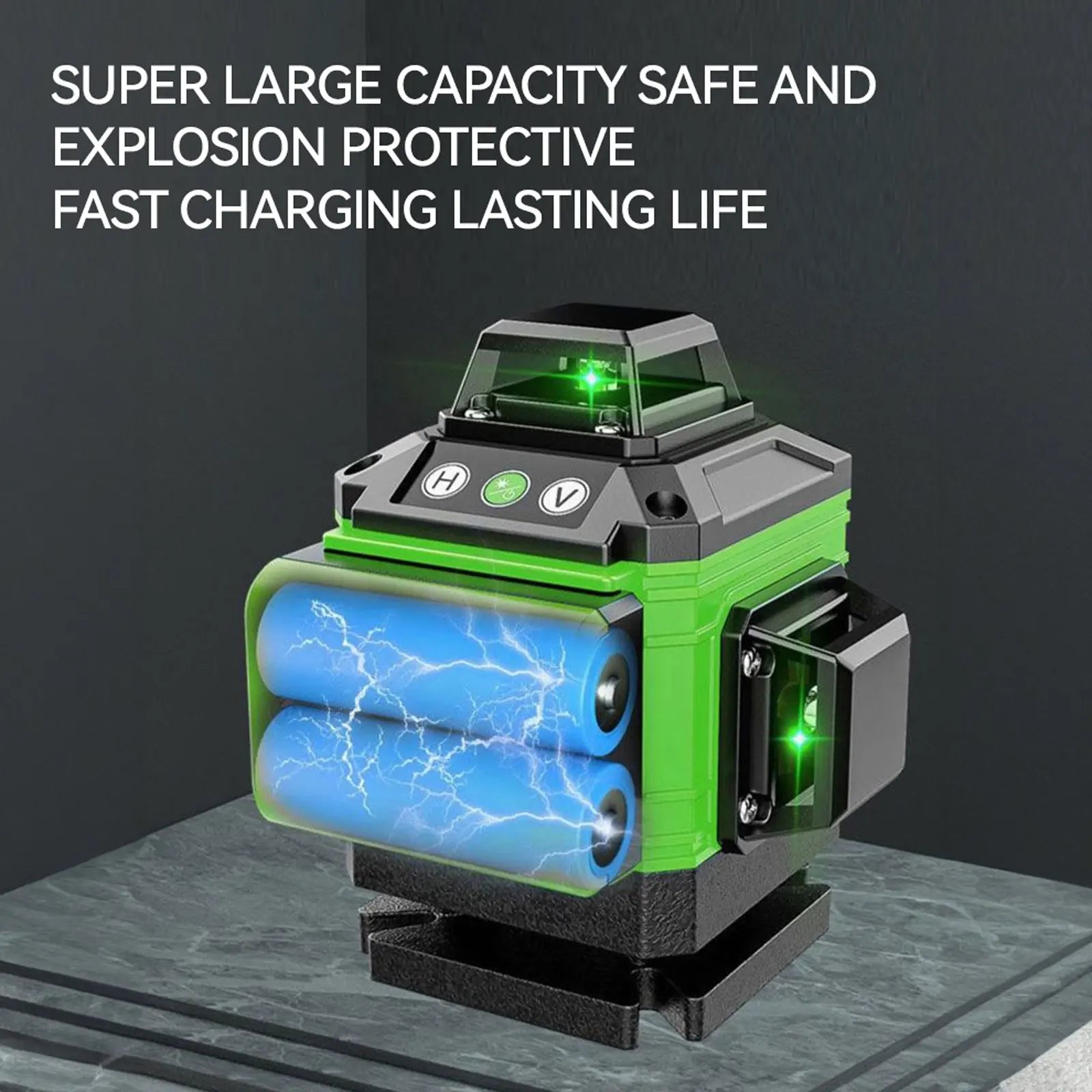 8/12/16 Lines Laser Level 3° Selfleveling Function Leveling Tool Omnidirectional Ground Wall Sticker Line with 1.2M Tripod Stand