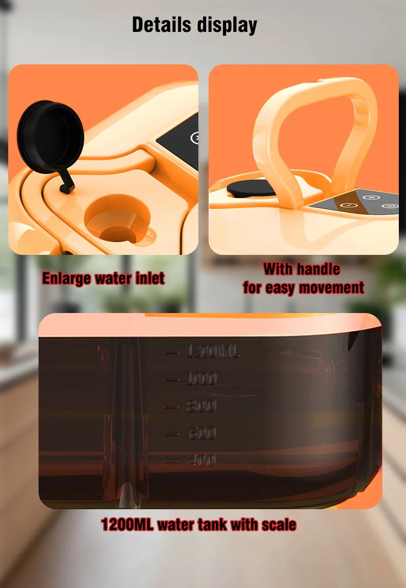 2500W Steam Cleaner High Pressure Temperature Steam Mop Sterilization Handhled Household Air Conditioner Kitchen Hood Car Washer