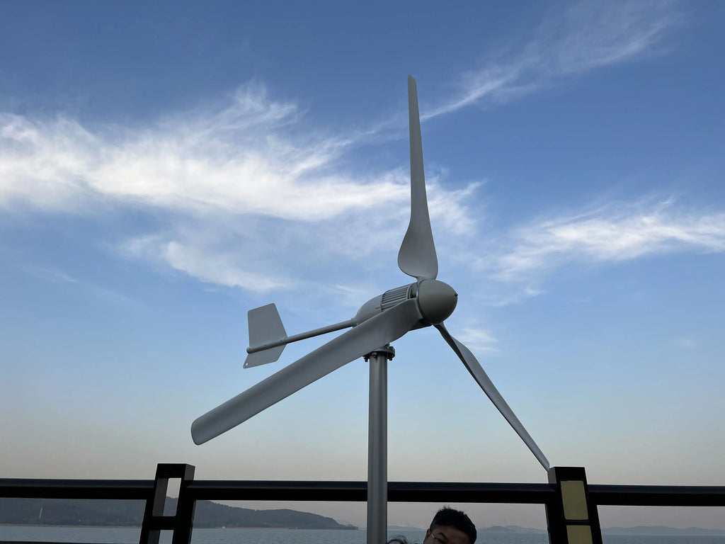 New Upgraded And More Powerful 5KW  Horizontal Wind Turbine Windmill Delivered From Polish Warehouse Low Speed Low Noise
