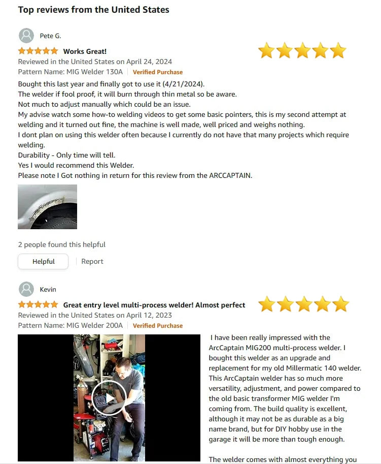 ARCCAPTAIN 4 in 1 220V 140Amp Semi-automatic MIG Welding Machine Lift Tig Argon ARC MMA Mig MAG Gas Welder IGBT Synergy Tools