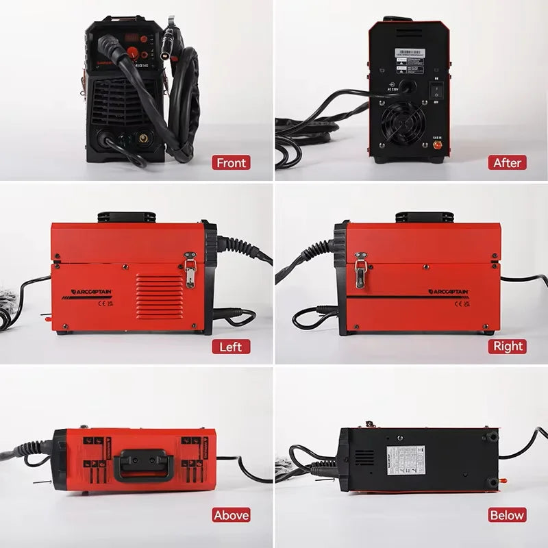 ARCCAPTAIN 4 in 1 220V 140Amp Semi-automatic MIG Welding Machine Lift Tig Argon ARC MMA Mig MAG Gas Welder IGBT Synergy Tools