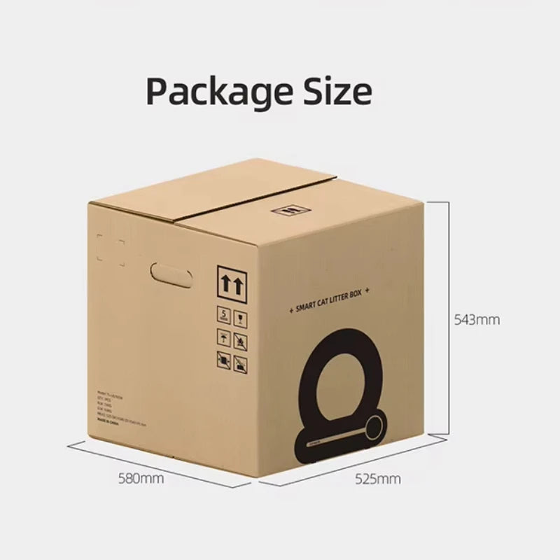 Smart Cat Litter Box Fully Automatic Large Capacity Cat Litter Box Semi-enclosed Smart Cat Toilet APP Remote Control