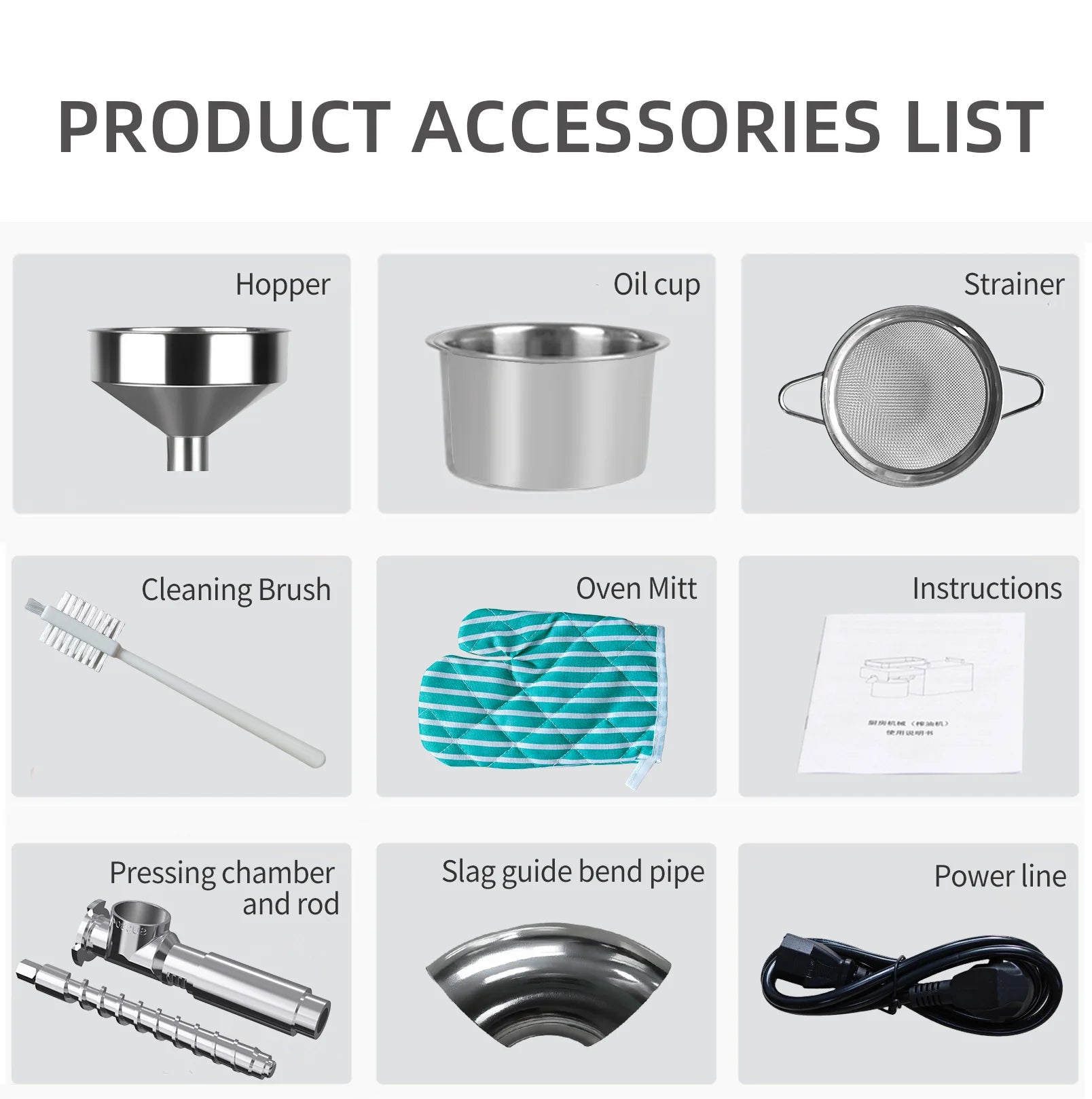 Stainless Steel Oil Press Machine Home Cold/Hot Oil Extractor for Peanut/Sesame/Sunflower Oil Press Machine For Small Business