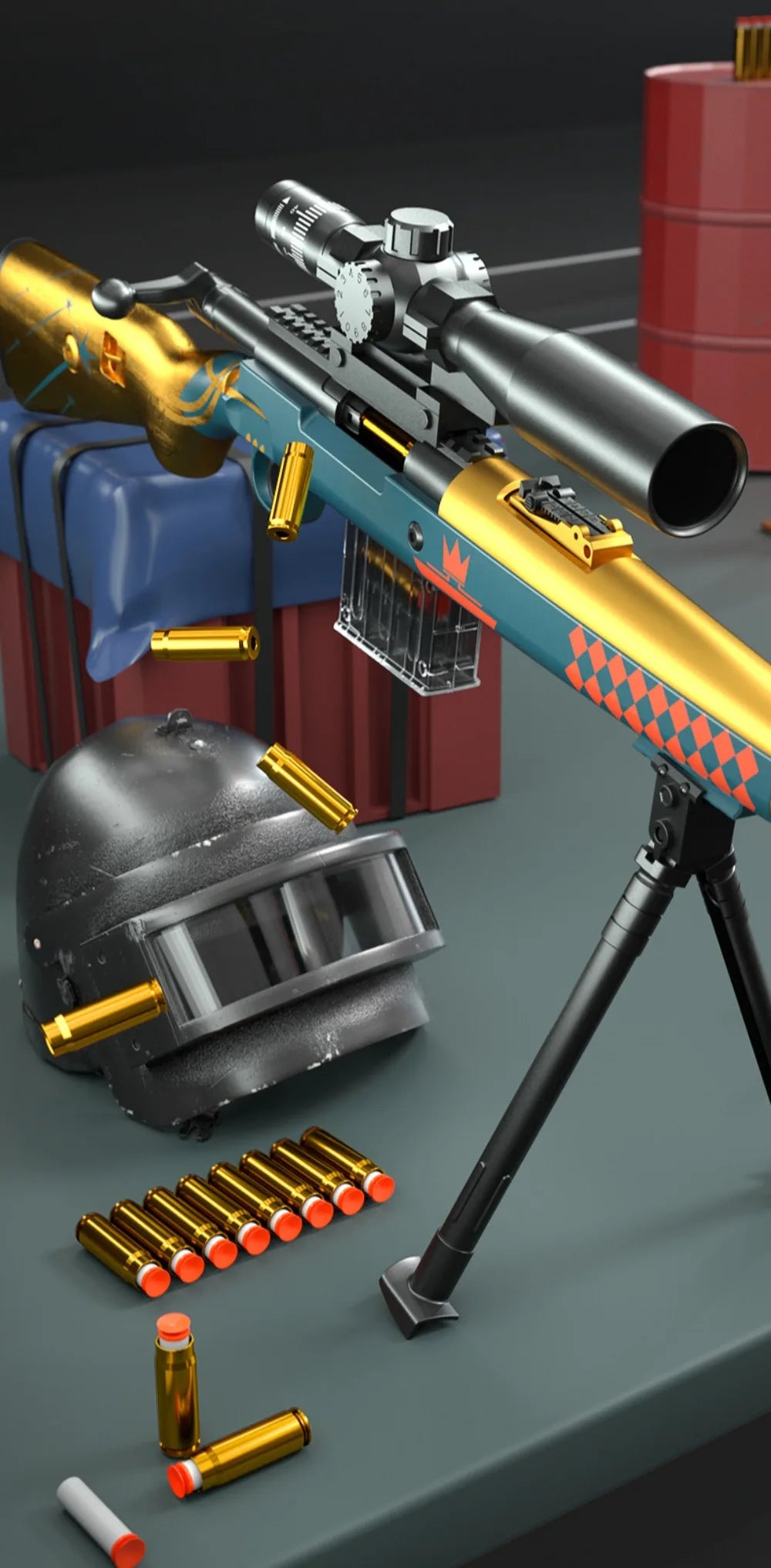 98K Upper Pressure Shell Ejection Soft Bullet Gun Can Fire Sniper Rifle Outdoor Battle Model Toy Manually Loaded Christmas Gift