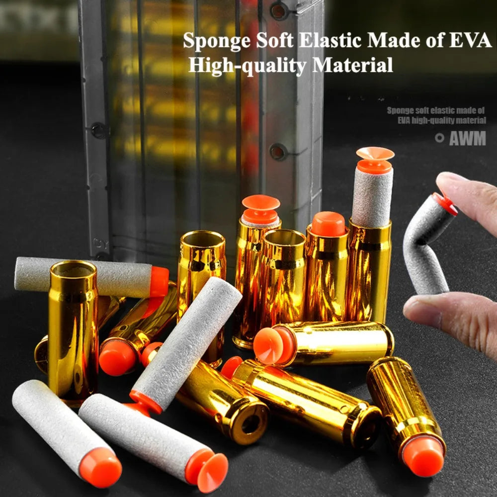 98K Upper Pressure Shell Ejection Soft Bullet Gun Can Fire Sniper Rifle Outdoor Battle Model Toy Manually Loaded Christmas Gift