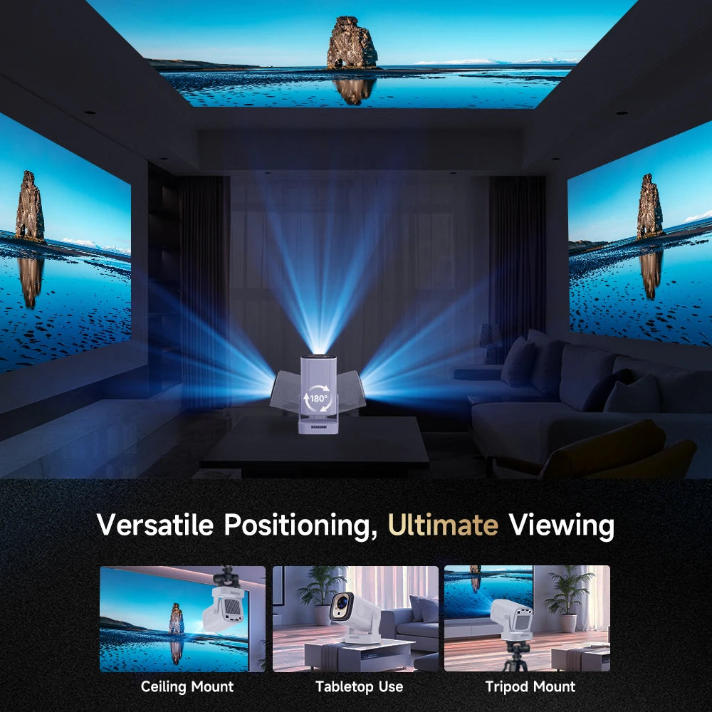 Magcubic HY310 Android 11 Projector 4K Native 1080P Auto Focus Native 330ANSI Dual Wifi BT5.4 Air Mouse Voice Home Outdoor Movie