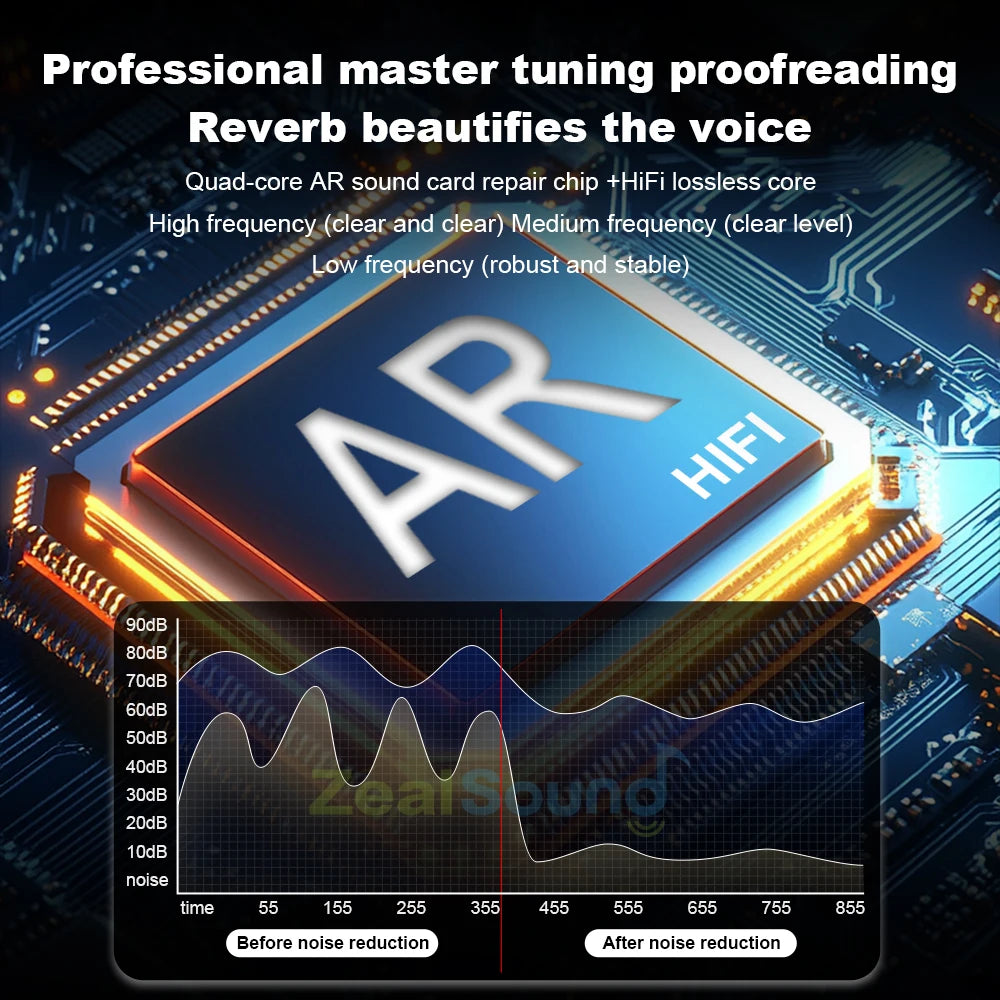 Haomuren Mini Karaoke Machine Portable Bluetooth 5.3 PA Speaker with 2 Wireless Microphones for Home Family Singing Gift K12