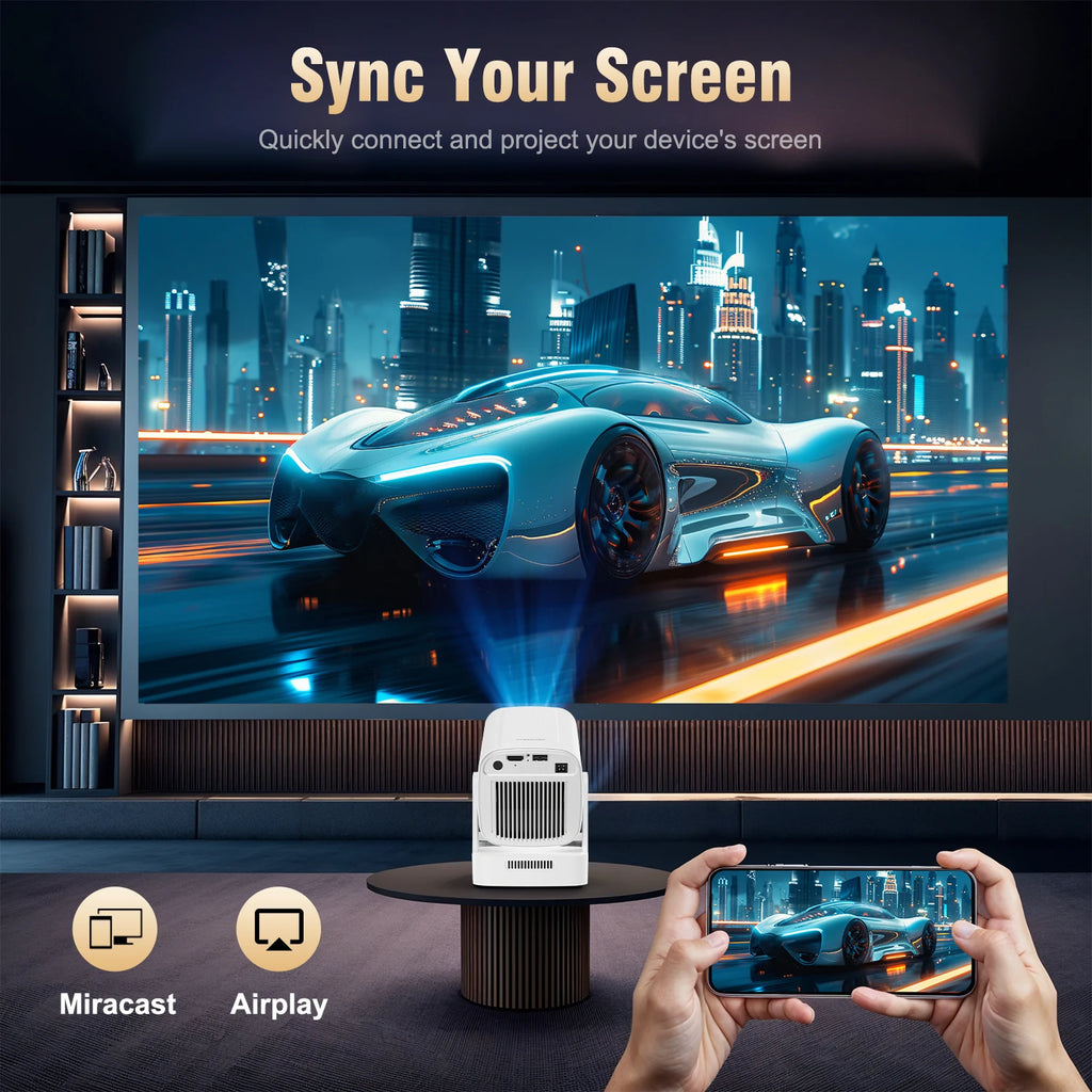 Magcubic HY310 Android 11 Projector 4K Native 1080P Auto Focus Native 330ANSI Dual Wifi BT5.4 Air Mouse Voice Home Outdoor Movie