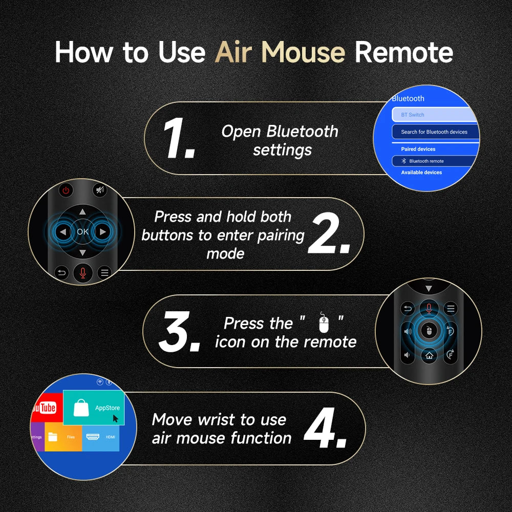 Magcubic HY310 Android 11 Projector 4K Native 1080P Auto Focus Native 330ANSI Dual Wifi BT5.4 Air Mouse Voice Home Outdoor Movie