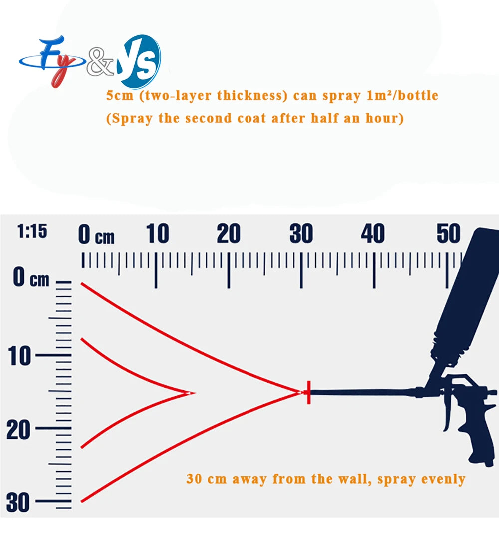 Polyurethane Foam Flat Fan Nozzle Polyurethane Thermal Insulation Spray for PTS
