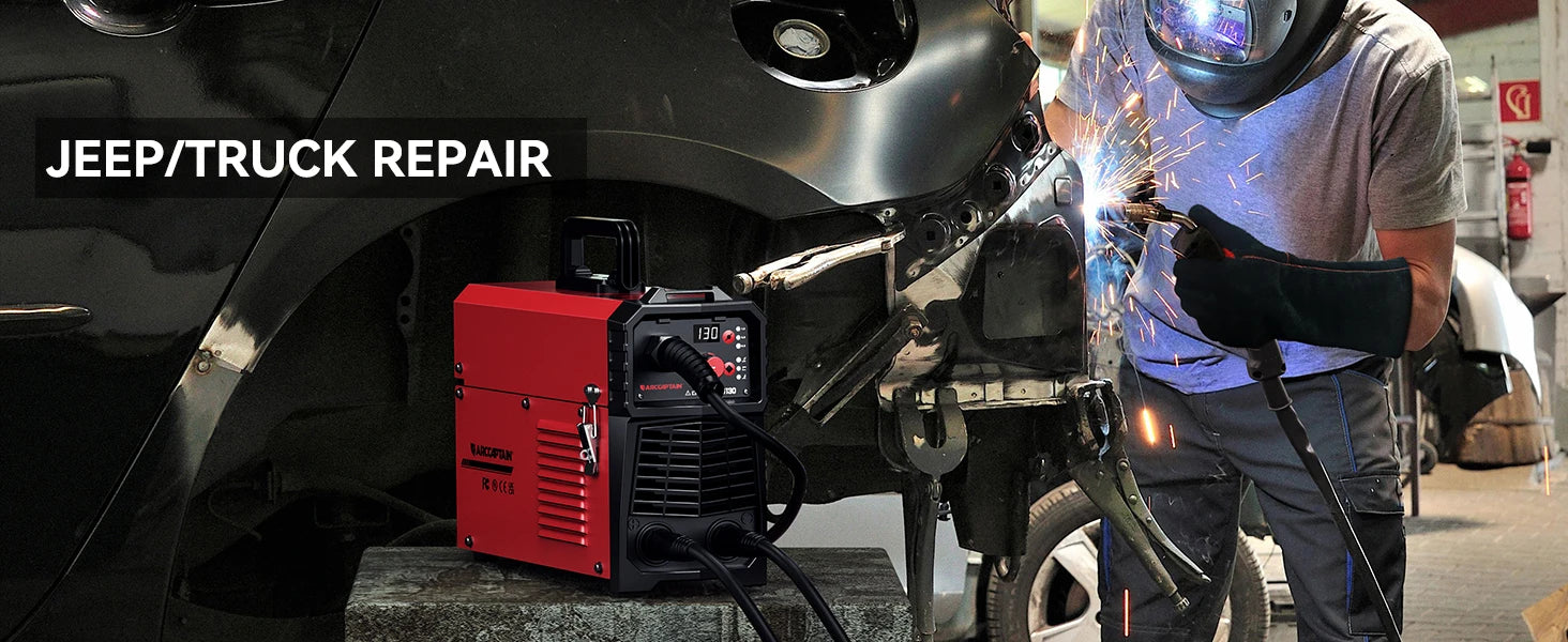 ARCCAPTAIN 4 in 1 220V 140Amp Semi-automatic MIG Welding Machine Lift Tig Argon ARC MMA Mig MAG Gas Welder IGBT Synergy Tools