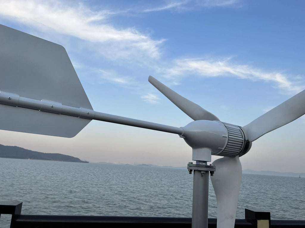 New Upgraded And More Powerful 5KW  Horizontal Wind Turbine Windmill Delivered From Polish Warehouse Low Speed Low Noise