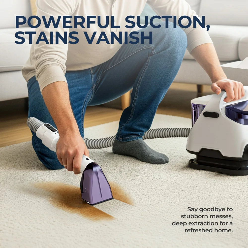 Multi-Purpose Portable Carpet Cleaner Upholstery Cleaner Machine Deep-Cleaning Shampooer for Home Use