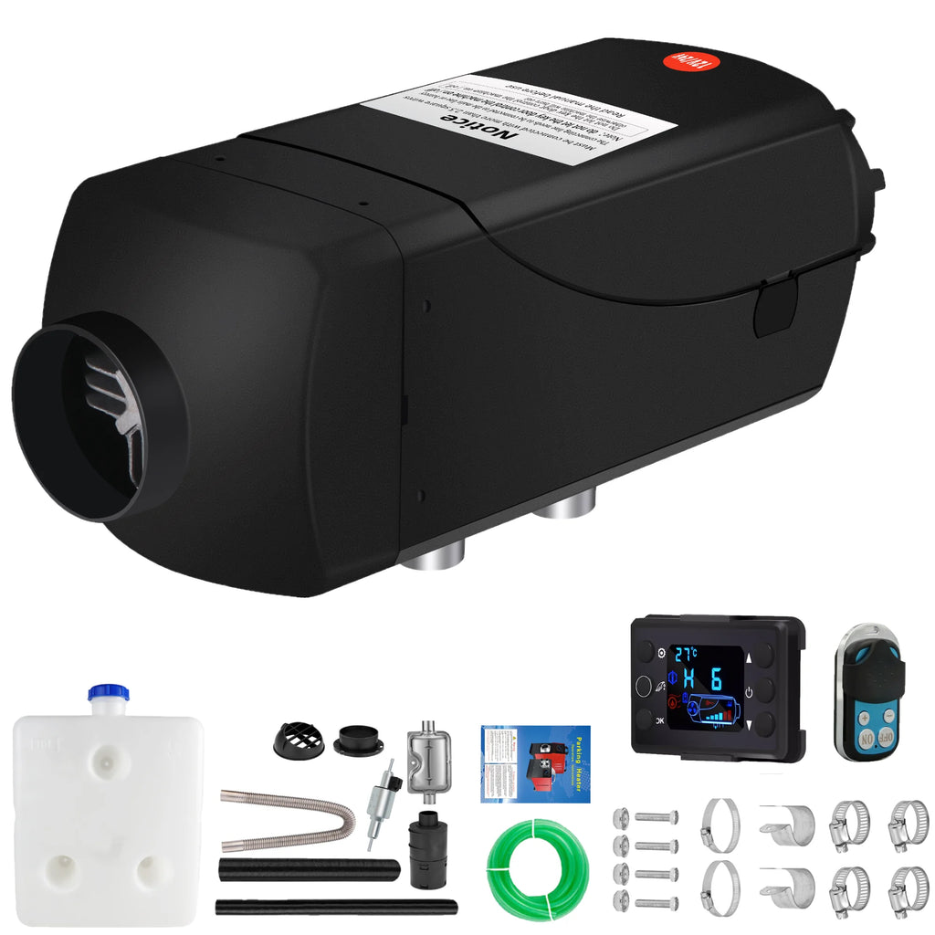 Diesel Parking Heater 12V Diesel Air Heater 8000W Diesel Parking Heater with Muffler for Cars Buses Trucks Engineering Veh