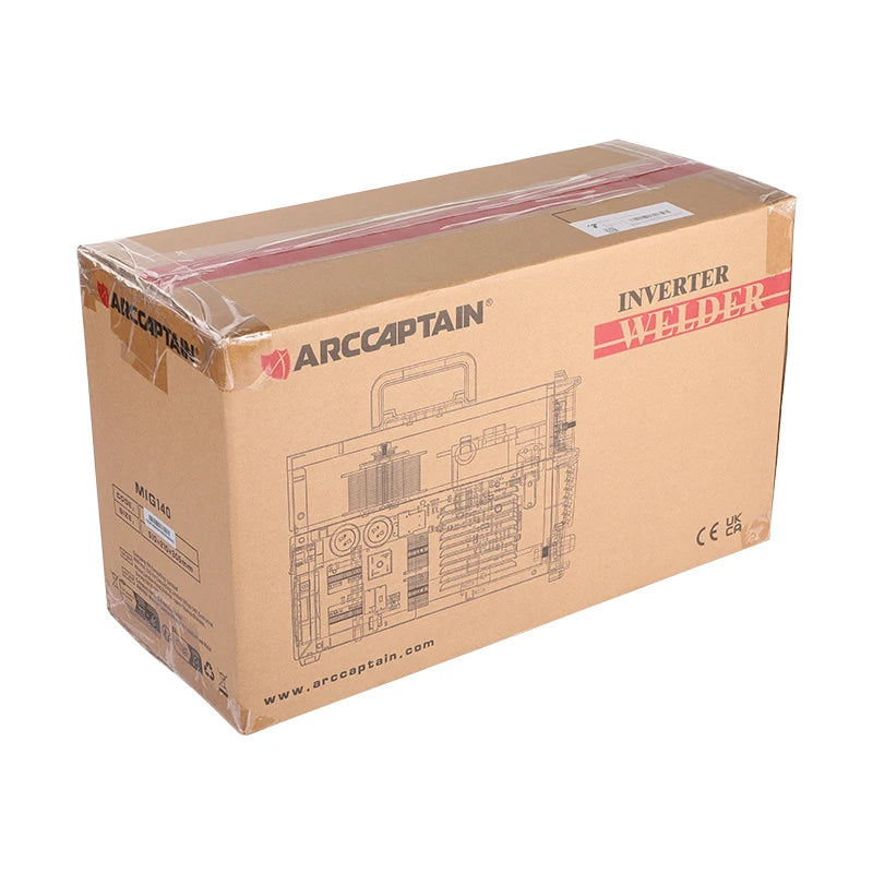 ARCCAPTAIN 4 in 1 220V 140Amp Semi-automatic MIG Welding Machine Lift Tig Argon ARC MMA Mig MAG Gas Welder IGBT Synergy Tools