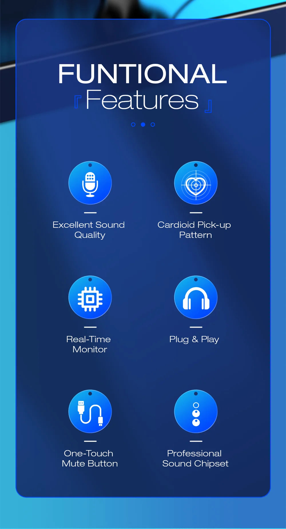 Haomuren USB Microphone for PC Mac Gaming Recording Stream Podcast, Computer Condenser Mic with Phone Adapter Headphone Output