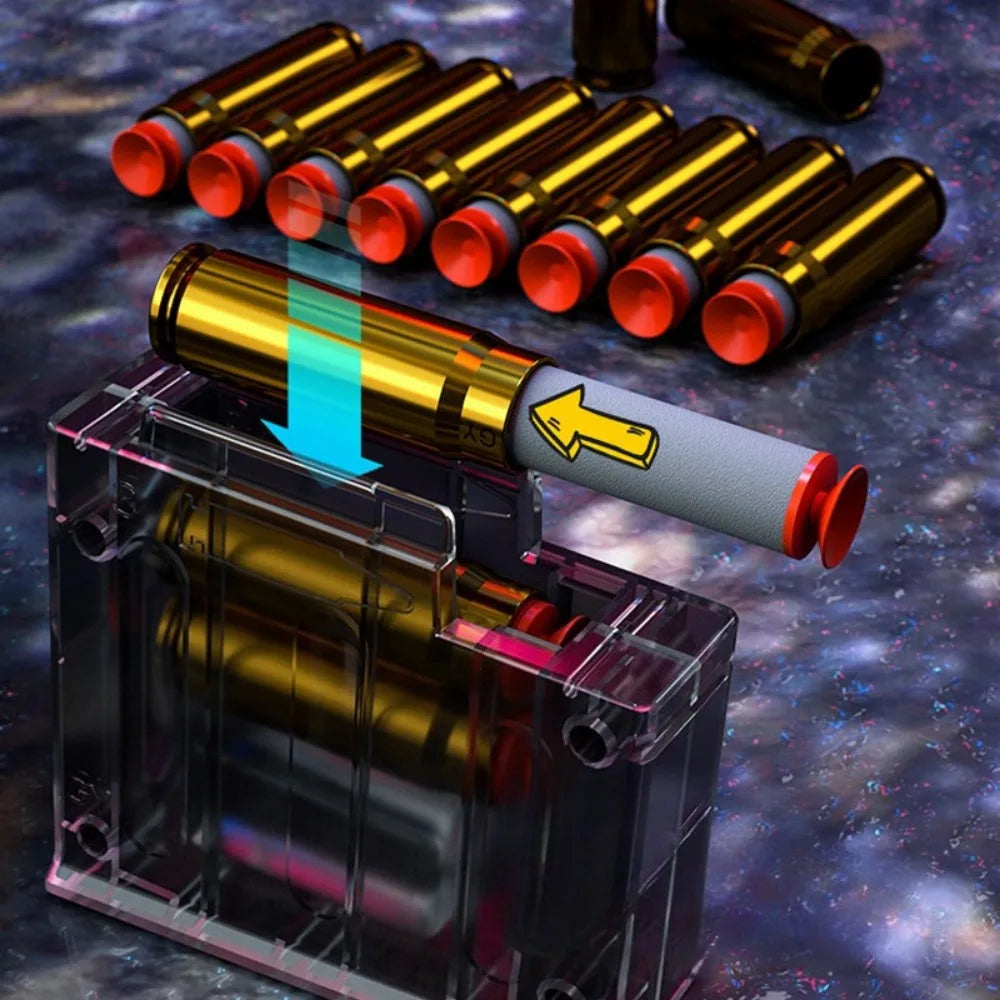 98K Upper Pressure Shell Ejection Soft Bullet Gun Can Fire Sniper Rifle Outdoor Battle Model Toy Manually Loaded Christmas Gift