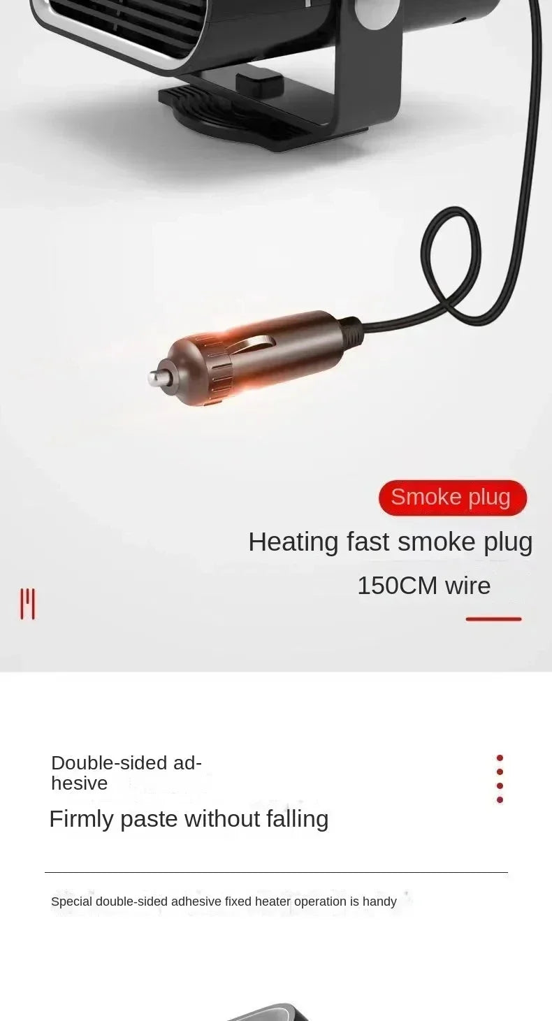 Xiaomi Portable Car Heater Car 12V Heater 24V Car Heater Windshield Automatic Defogging Defrost Heater Fast Heating 2025 New