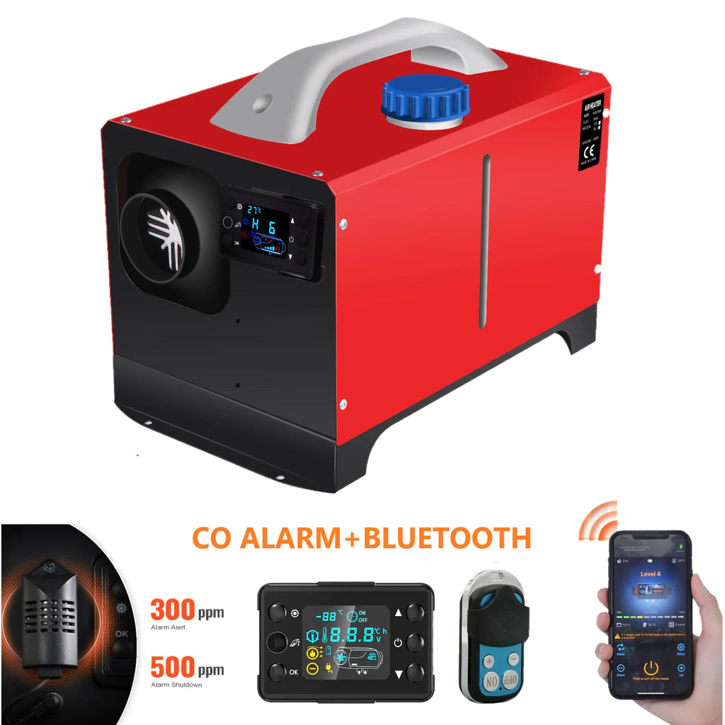 Diesel Parking Heater 12V Diesel Air Heater 8000W Diesel Parking Heater with Muffler for Cars Buses Trucks Engineering Veh