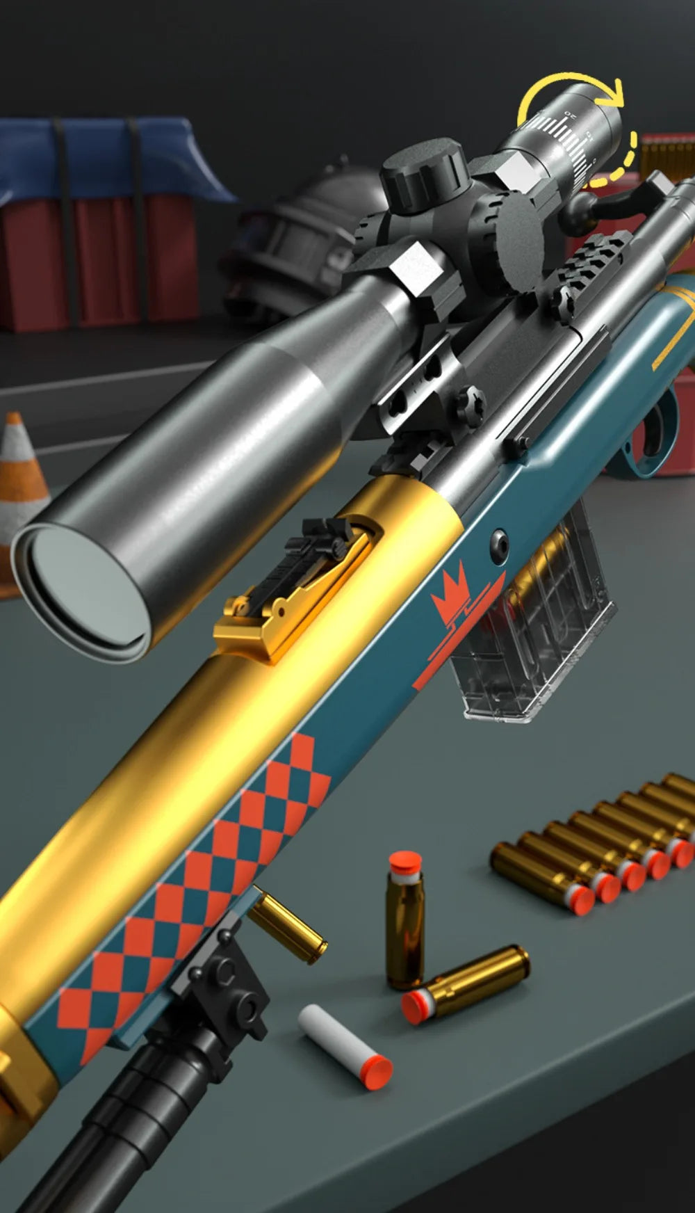 98K Upper Pressure Shell Ejection Soft Bullet Gun Can Fire Sniper Rifle Outdoor Battle Model Toy Manually Loaded Christmas Gift