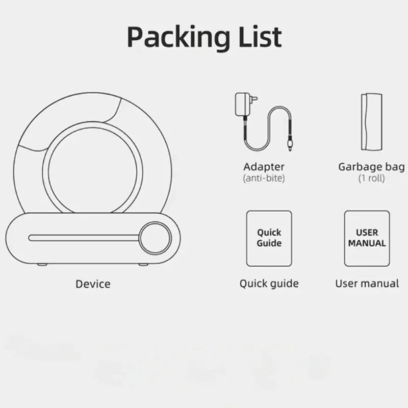 Smart Cat Litter Box Fully Automatic Large Capacity Cat Litter Box Semi-enclosed Smart Cat Toilet APP Remote Control